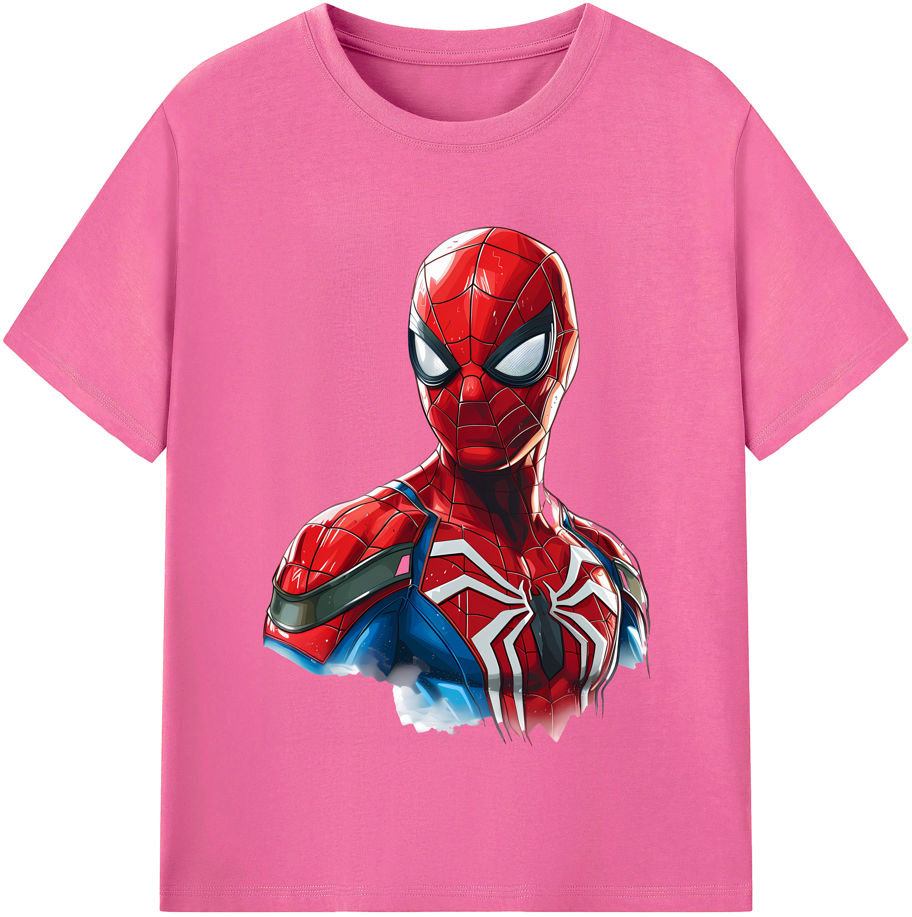 （画像用） Spider Man スパイダーマン レディースカジュアルプリントTシャツ（綿100％）